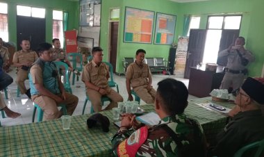 Koramil 2211/Sagaranten Hadiri Kegiatan Monitoring dan Evaluasi Dana Desa