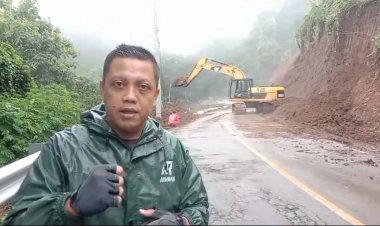 Dandim 0622/Kab. Sukabumi Pimpin Langsung Penanganan Longsor untuk Kelancaran Akses Jalan