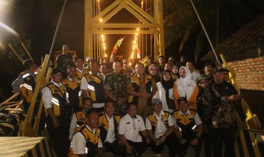 Bupati Sukabumi dan Dandim 0622/Kab. Sukabumi Meresmikan Jembatan Cilalay