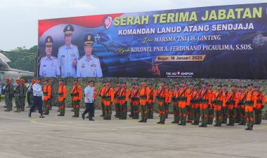 Dandim 0606/Kota Bogor Hadiri Sertijab dan Pisah Sambut Komandan Lanud Atang Sendjaja
