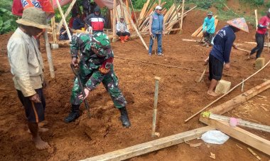 Koramil 2210/Pabuaran Laksanakan Karya Bhakti Bersama Warga Binaan