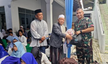 Babinsa Koramil 06-05/Bogor Utara Hadiri Peringatan Isra Mi'raj Nabi Muhammad SAW 1446 Hijriah di Yayasan MT Zikir Sholawat