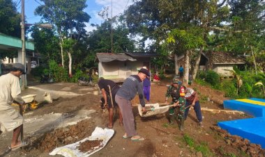 Koramil 2211/Sagaranten Gelar Karya Bakti Bersama Masyarakat