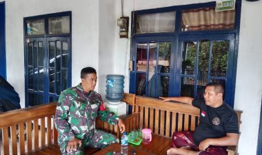 Koramil 2215/Ciemas Laksanakan Kegiatan Komsos di Desa Girimukti