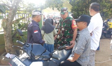 Kegiatan Komsos Koramil 2215/Ciemas Bersama Tokoh Masyarakat Desa Mandrajaya