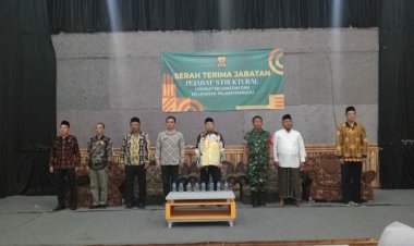 Serah terima jabatan pejabat struktural lingkup Kecamatan dan Kelurahan Palabuhanratu,