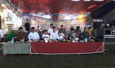 Babinsa Koramil 2213/Jampang Kulon Hadiri Kegiatan Manasik Haji PAUD Tingkat Kecamatan