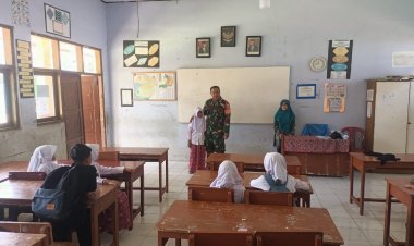 Babinsa Koramil 2210/Pabuaran Laksanakan Monitoring dan KPD di SDN Bantarsari