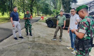 Babinsa Koramil 06-01/Bogor Tengah Tinjau Medan Pelaksanaan Apel Dansat di Istana Bogor
