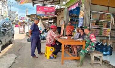 Koramil 2210/Pabuaran Laksanakan Kegiatan Komsos Bersama Warga