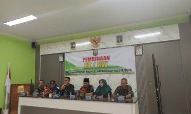 Babinsa Koramil 2213/Jampangkulon - Pembinaan RT/RW Kelurahan Jampangkulon