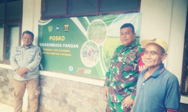 Babinsa Koramil 2204/Cikidang Laksanakan Kordinasi Swasembada Pangan di Posko BPP Kecamatan Cikidang
