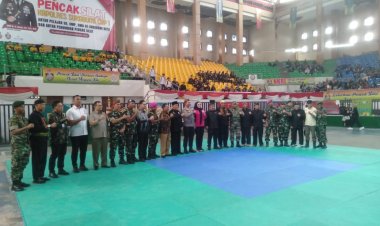 Kasdim 0622/Kab Sukabumi Hadiri Pembukaan Festival Pencak Silat Seni Kapolres Sukabumi Cup I 2025