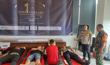 Babinsa Kelurahan Tegallega Hadiri Kegiatan Donor Darah dalam Rangka Anniversary ke-1 Hotel Luminor Bogor