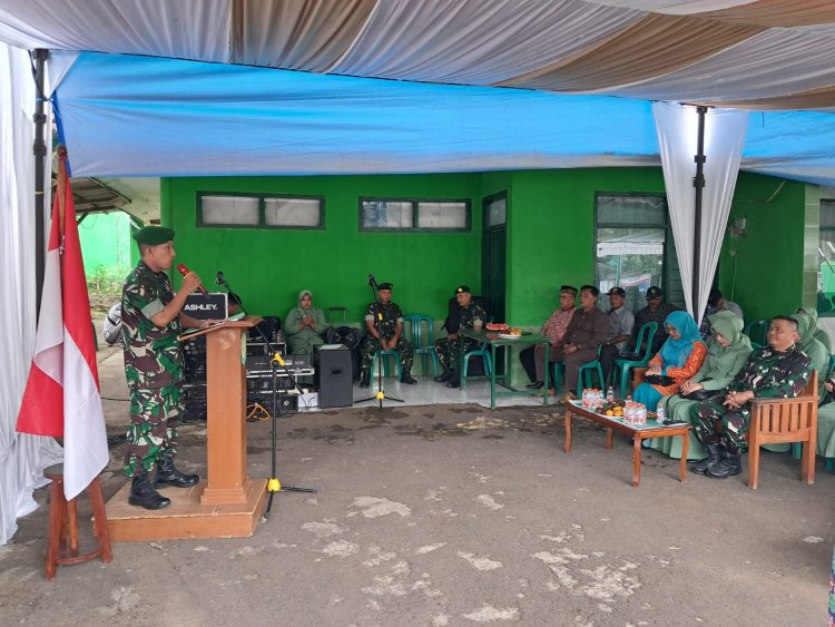 Danramil 2207/Jampang Tengah Pimpin Acara Pelepasan Anggota Purna Tugas Koramil 2207/Jampang Tengah