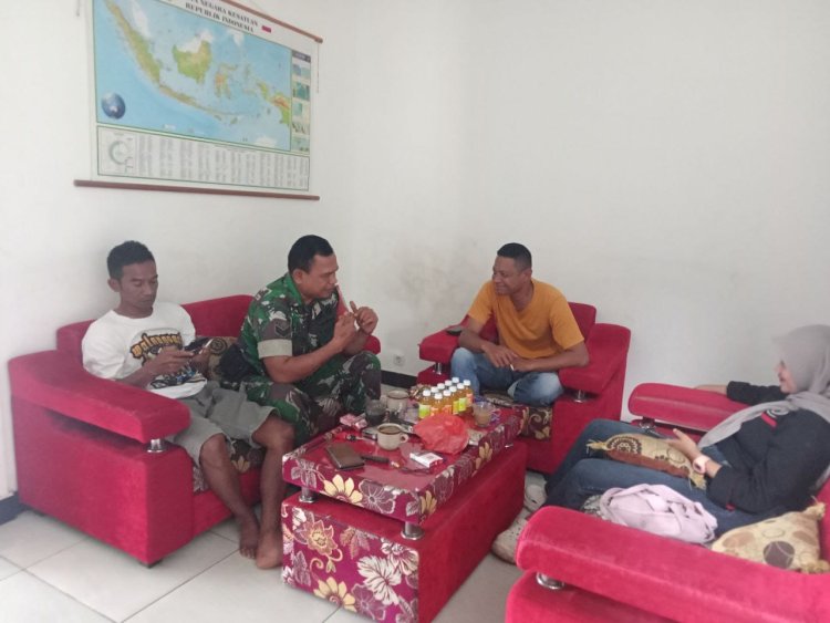 Koramil 0622-05/Kalapanunggal Melaksanakan Komsos di Desa Walangsari