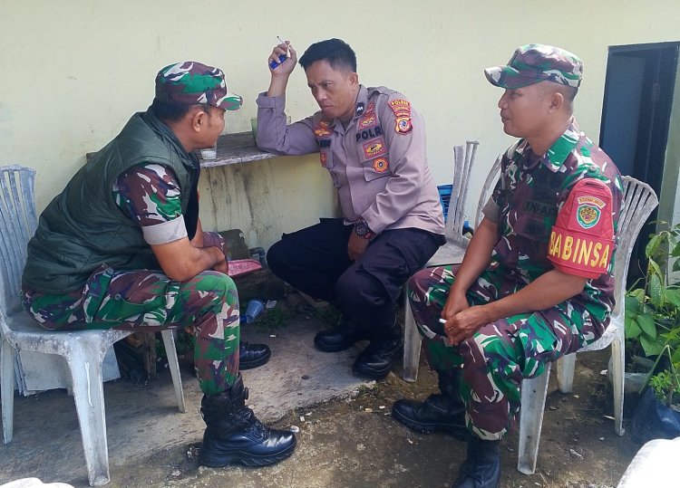 Koramil 0622-05/Kalapanunggal Laksanakan Kegiatan Komsos di Desa Palasari Girang