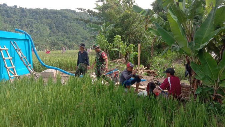 Koramil 2202/Plara Dukung Program Pipanisasi di Desa Mekar Asih