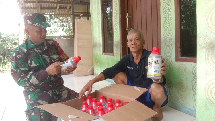 Koramil 2202/Plara Laksanakan Pendampingan Han Pangan di Desa Mekar Asih
