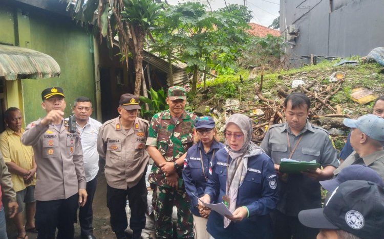Babinsa Koramil 06-01/Bogor Utara Monitoring Apel Gabungan Pengamanan Eksekusi Tanah di Kedung Halang