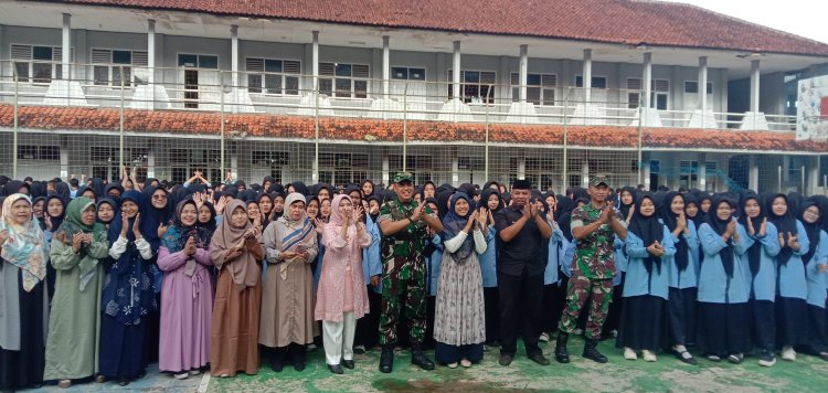 Dandim 0622/Kabupaten Sukabumi Laksanakan Wawasan Kebangsaan dan Sosialisasi Penerimaan Prajurit TNI AD di MAN 2 Sukabumi dan SMK Mutiara Pelabuhan ratu