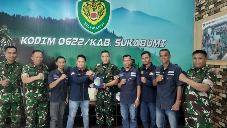 PWRC Kabupaten Sukabumi Audiensi dengan Dandim 0622, Bahas Hari Pers Nasional dan Rekrutmen Prajurit