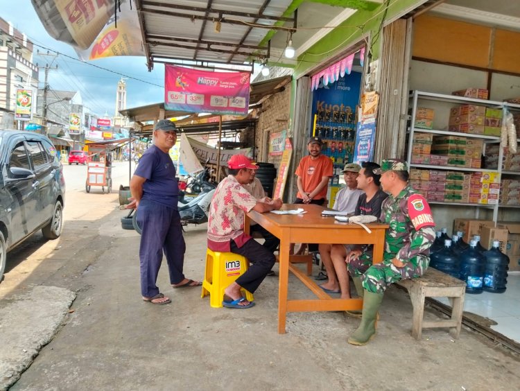 Koramil 2210/Pabuaran Laksanakan Kegiatan Komsos Bersama Warga