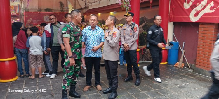 Dandim 0606/Kota Bogor Bersama Kapolresta Cek Keamanan Ibadah Perayaan Imlek 2576/2025 untuk Menjaga Kondusifitas Kota Bogor