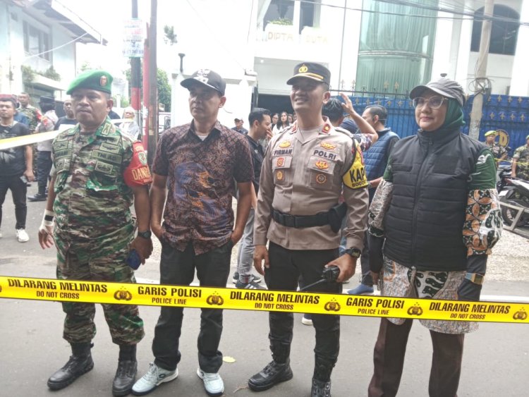 Pengamanan Rekonstruksi Kasus Pembunuhan di Jln Lawanggintung, Bogor Selatan