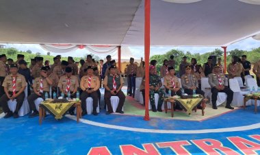 Danramil 2207/Jampangtengah Hadiri Upacara Pembukaan Perkemahan Antar Satuan Karya Pramuka (PERANSAKA) TA 2025