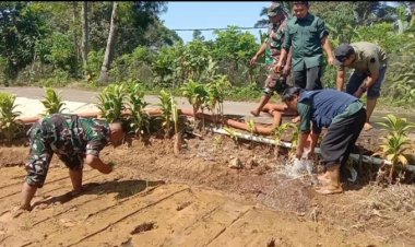 BABINSA KORAMIL 2205/KALAPANUNGGAL DUKUNG KETAHANAN PANGAN BERSAMA KELOMPOK TANI