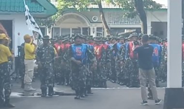 Jasrem 061/SK Gelar Latihan Ketahanan Mars 10 KM dalam Rangka PSJM