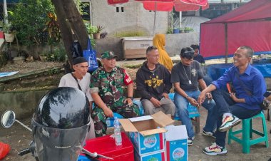 Babinsa 06-03/ Bogor Timur Laksanakan Komsos bersama Ormas BBRP Bogor Timur