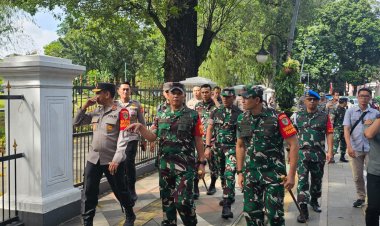 Apel Gelar Pasukan Pam VVIP Kunjungan Kenegaraan Presiden Turki di Istana Bogor