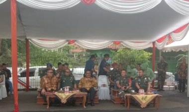 DANDIM 0622/KAB SUKABUMI HADIRI PERESMIAN KANTOR SUBDENPOM PERSIAPAN PALABUHANRATU