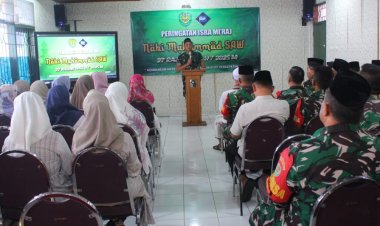 Dandim 0606/Kota Bogor Hadiri Peringatan Isra' Mi'raj Nabi Muhammad SAW 1446 H/2025 M