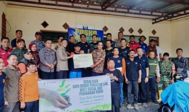 Babinsa Desa Balekambang Hadiri Kunjungan Kadis DPMD Provinsi dalam Sosialisasi Siber Pungli, Penanaman Pohon, dan Baksos