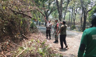 BABINSA KORAMIL 2202/PALABUHAN RATU LAKSANAKAN BAKTI SOSIAL PEMBERSIHAN JALAN