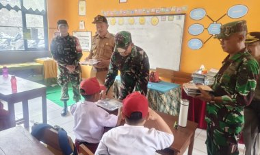 Koramil 2211/Sagaranten Gelar Launching Pemberian Makanan Bergizi Gratis di SDN 2 Sagaranten