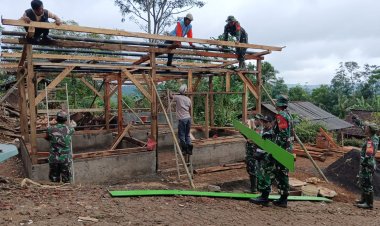 KORAMIL 2209/LENGKONG GELAR KARYA BAKTI PEMBANGUNAN RUTILAHU