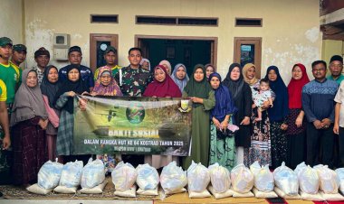Denpom Divif 1 Kostrad Gelar Bakti Sosial dalam Rangka HUT ke-64 Kostrad