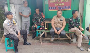 Babinsa Kelurahan Lawanggintung Gelar Komsos Bersama Warga Bahas Kebersihan dan Keamanan Lingkungan