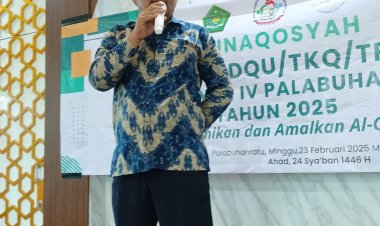 Lurah Palabuhanratu Hadiri Munaqosyah di Masjid Agung Palabuhanratu
