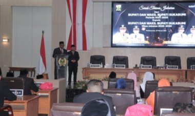 DPRD Kabupaten Sukabumi Gelar Rapat Paripurna Sertijab Bupati dan Wakil Bupati Masa Jabatan 2025-2030