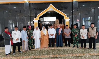 Danramil 2207/Jampang tengah Hadiri Peresmian Masjid Al Hujaily
