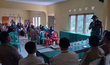 Babinsa Koramil 2204/Cikidang Hadiri Pembagian Sertifikat Tanah di Desa Sampora