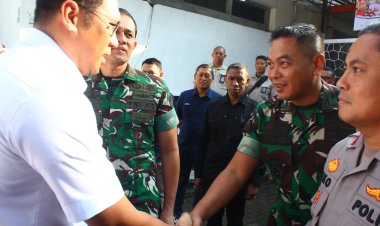 Dandim 0606/Kota Bogor Dampingi Wakil Menteri Pertanian dalam Operasi Pasar Pangan Murah