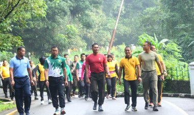 Bangun Sinergitas, TNI dan Polri Gelar Olahraga Bersama di Kota Bogor