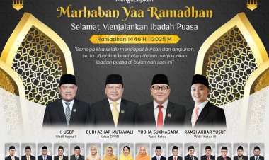 DPRD KABUPATEN SUKABUMI UCAPKAN SELAMAT MENJALANKAN IBADAH PUASA RAMADHAN 1446 H / 2025 M