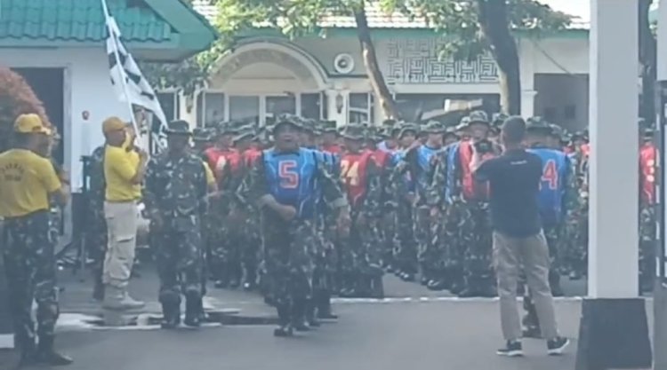 Jasrem 061/SK Gelar Latihan Ketahanan Mars 10 KM dalam Rangka PSJM